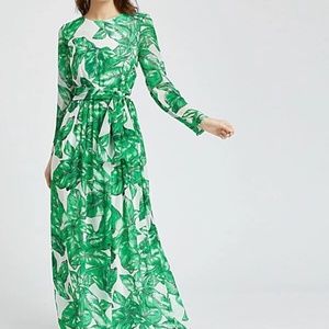 Palm Leaf Maxi Dress